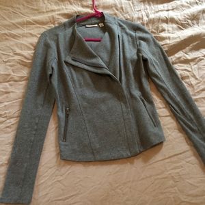 Gray Lightweight Asymmetrical Coat